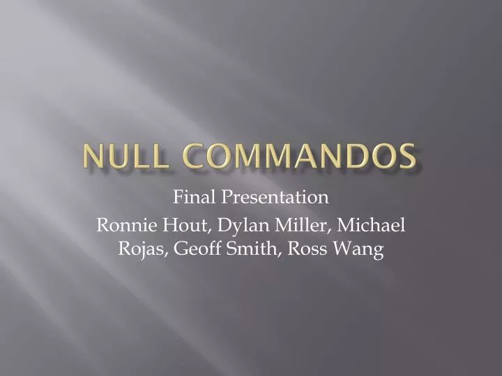 null commandos