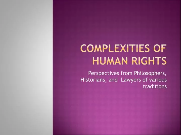 complexities of human rights