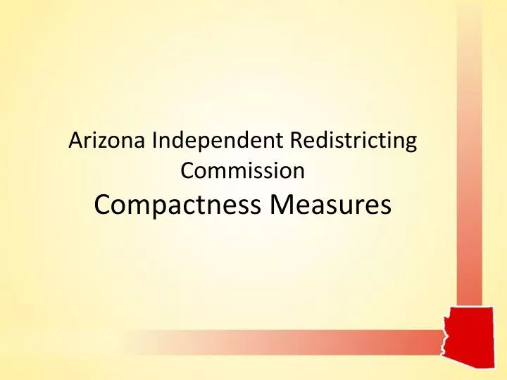 arizona independent redistricting commission compactness measures