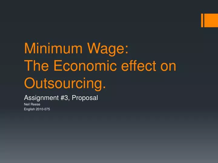 minimum wage the economic effect on outsourcing