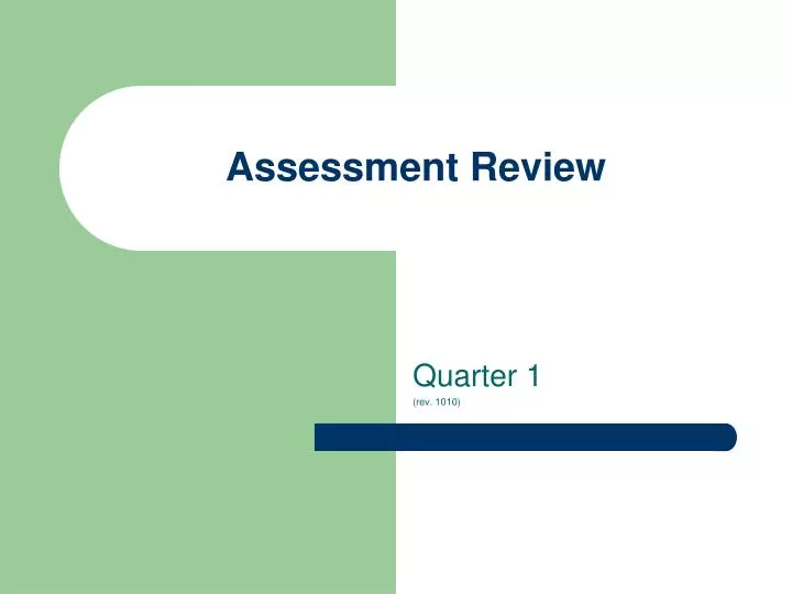 assessment review