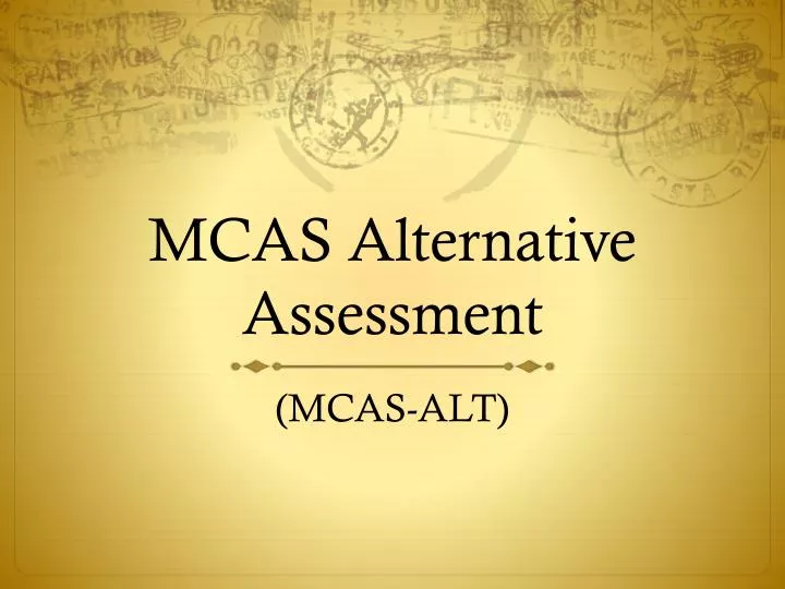 mcas alternative assessment