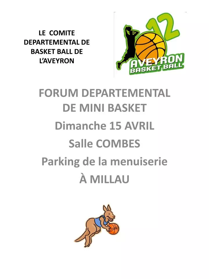 le comite departemental de basket ball de l aveyron