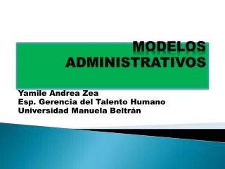 modelos administrativos