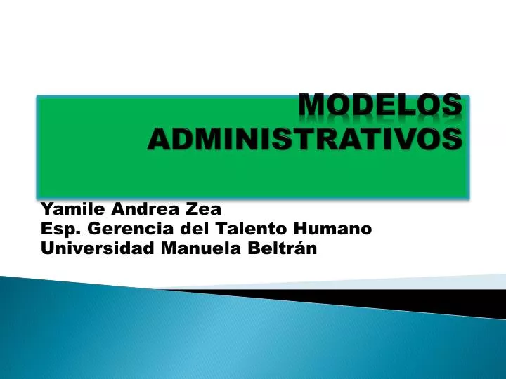 modelos administrativos