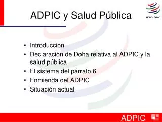 adpic y salud p blica