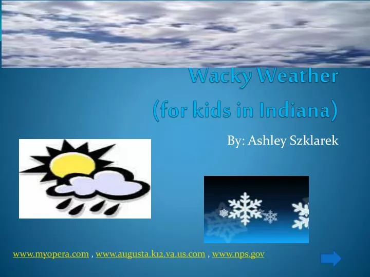 wacky weather for kids in indiana