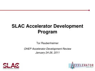 SLAC Accelerator Development Program