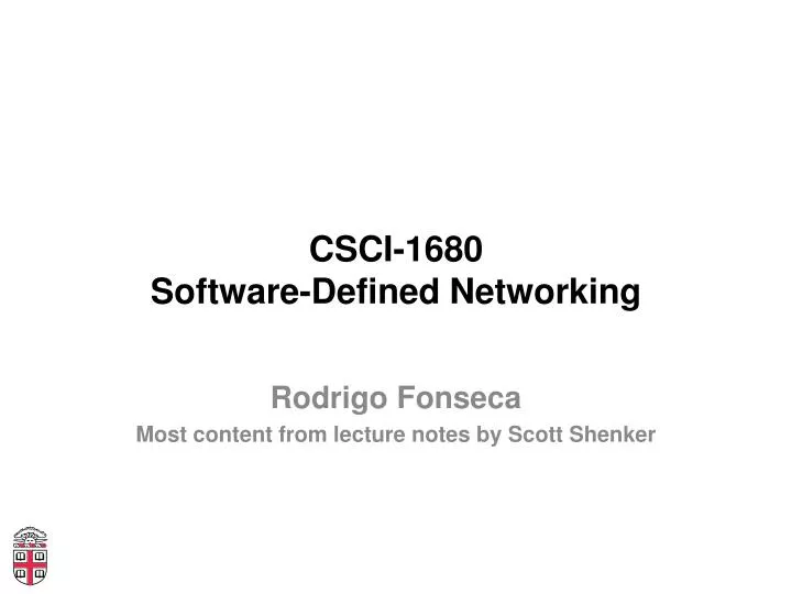 csci 1680 software defined networking