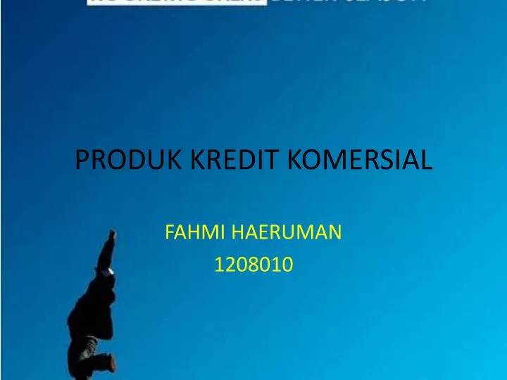 produk kredit komersial