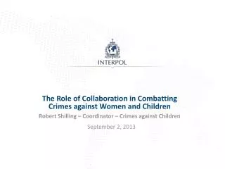 The Role of Collaboration in Combatting Crimes against Women and Children