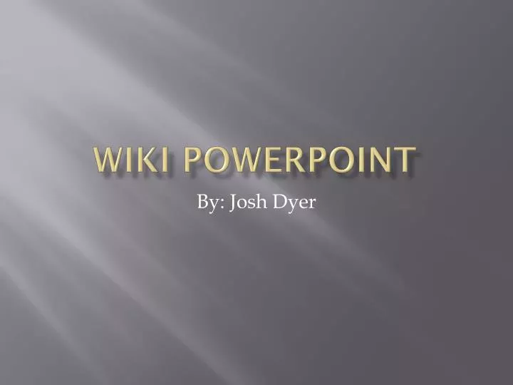 wiki powerpoint