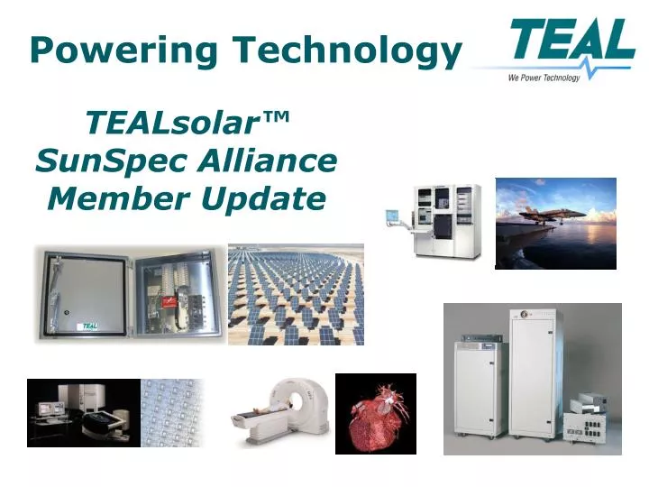 tealsolar sunspec alliance member update