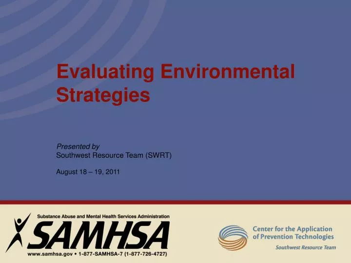 evaluating environmental strategies