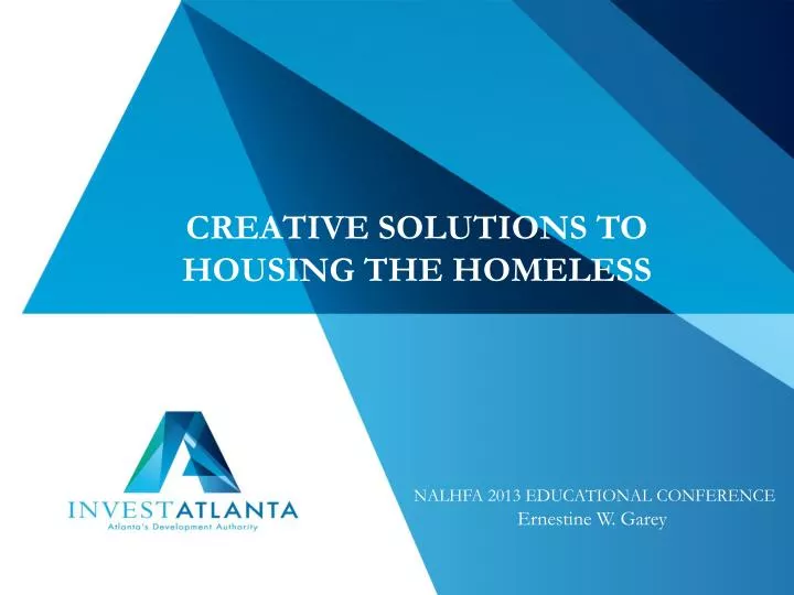 creative solutions to housing the homeless