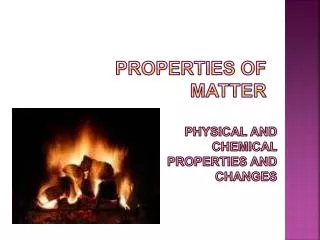 properties of matter