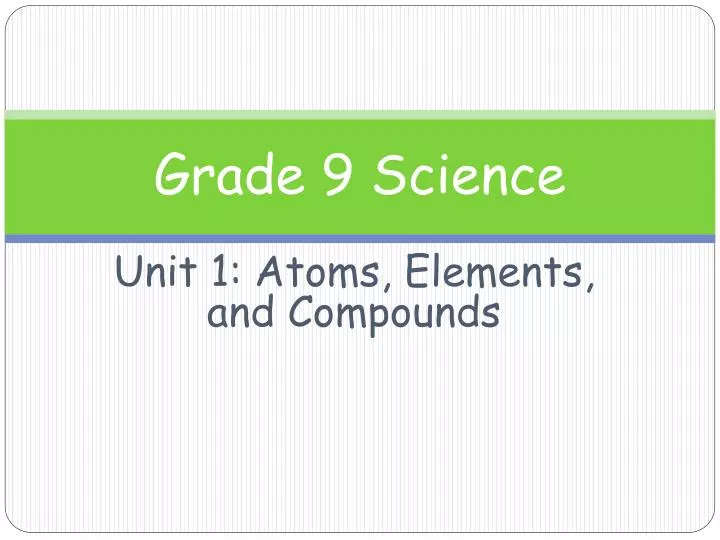 grade 9 science