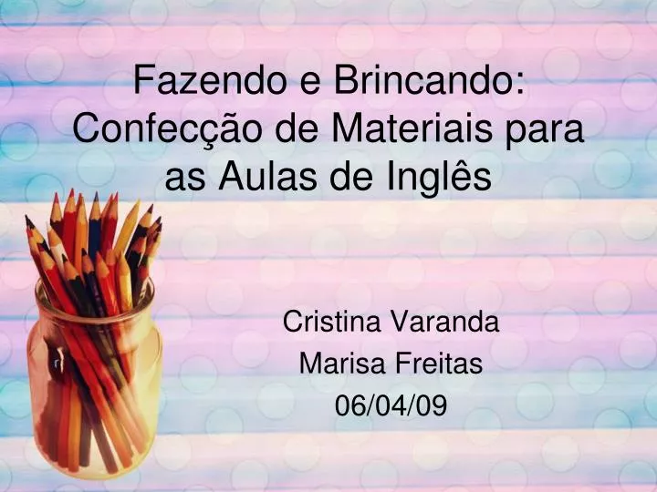 fazendo e brincando confec o de materiais para as aulas de ingl s