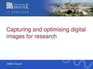 Capturing and optimising digital images for research
