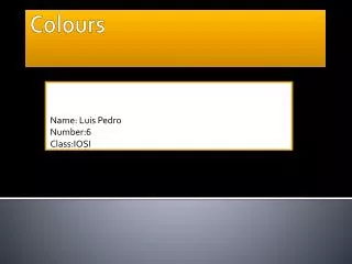 name luis p edro number 6 class iosi