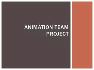Animation team project