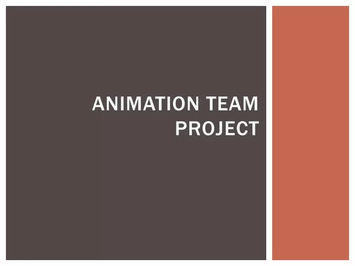 animation team project
