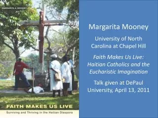 Margarita Mooney University of North Carolina at Chapel Hill