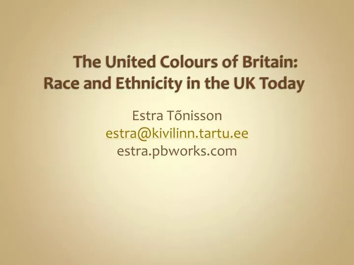 the united colours of britain race and ethnicity in the uk today