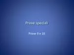 Prove speciali - slide 1