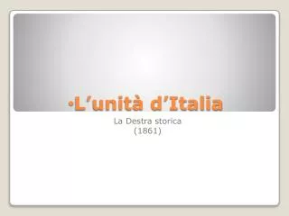 l unit d italia