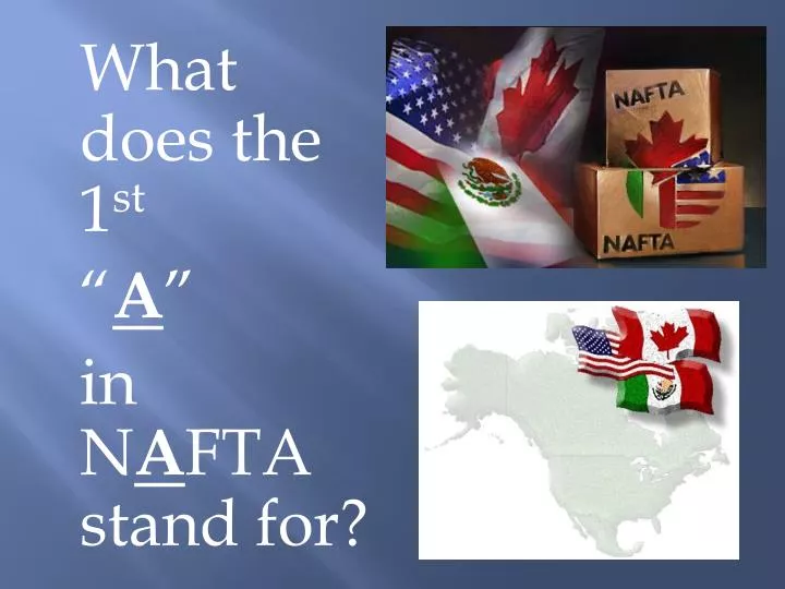 what does the 1 st a in n a fta stand for