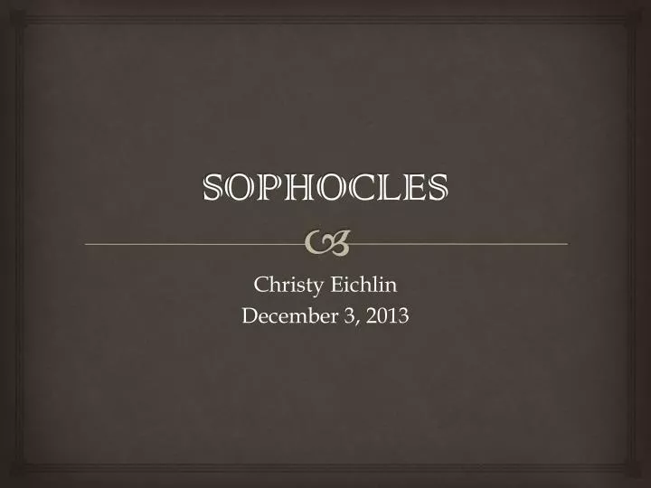 sophocles