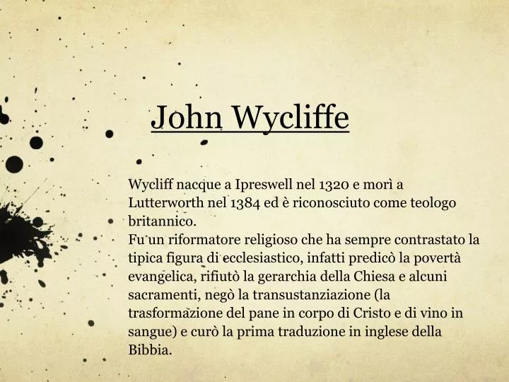 john wycliffe