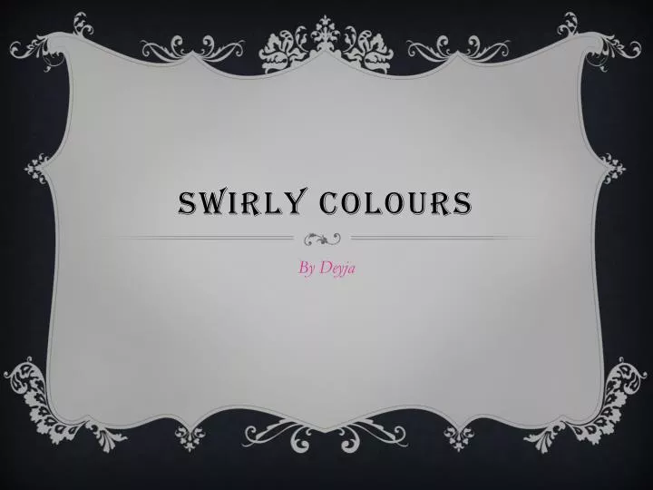 swirly colours