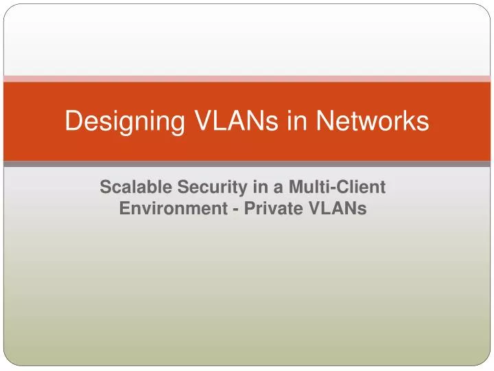 designing vlans in networks