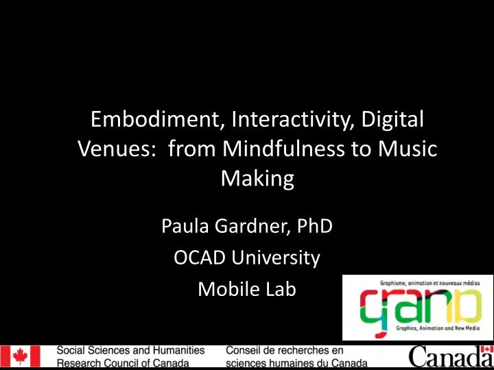 embodiment interactivity digital venues from mindfulness to music making
