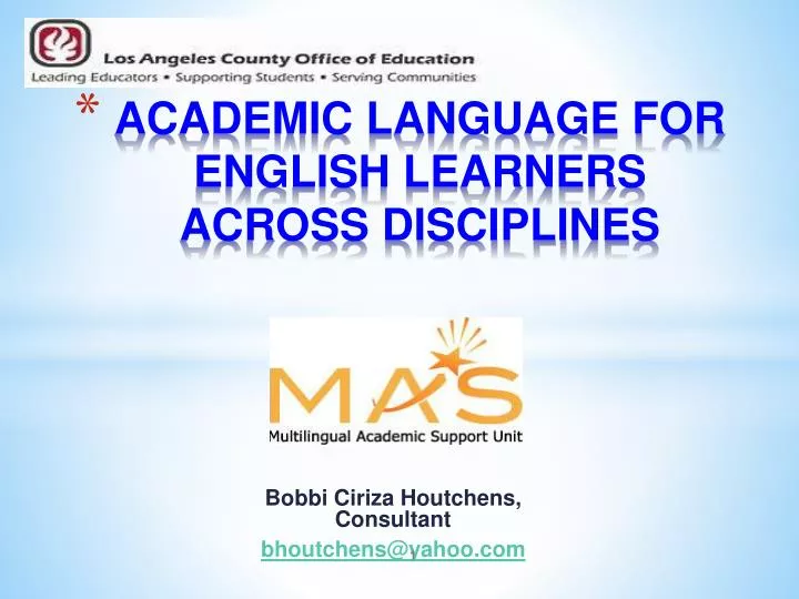 academic language for english learners across disciplines