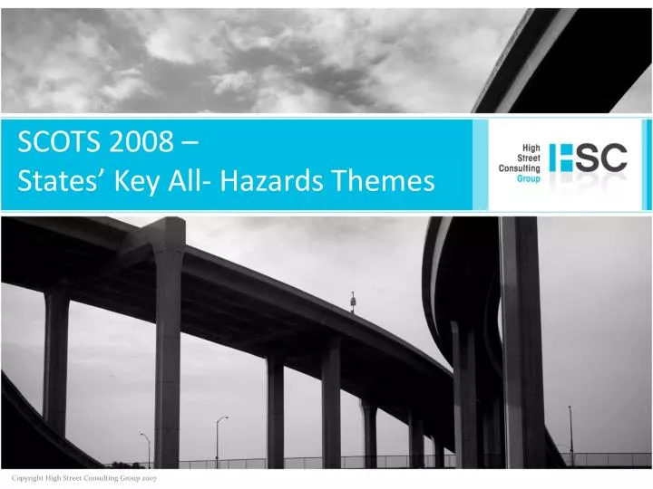 scots 2008 states key all hazards themes