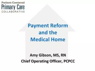 Amy Gibson, MS, RN Chief Operating Officer, PCPCC