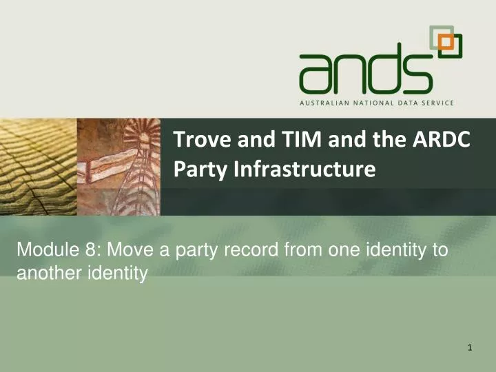 trove and tim and the ardc party infrastructure