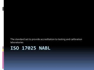 Get Your ISO 17025 NABL