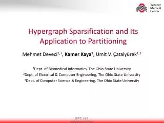 Hypergraph Sparsification and Its Application to Partitioning