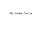 Mechanism Design - slide 1