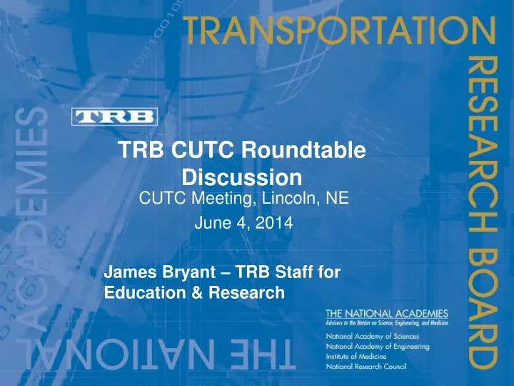 trb cutc roundtable discussion