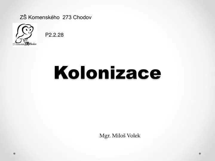 kolonizace