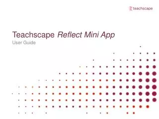 Teachscape Reflect Mini App