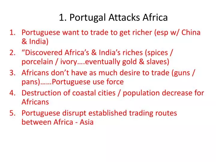1 portugal attacks africa