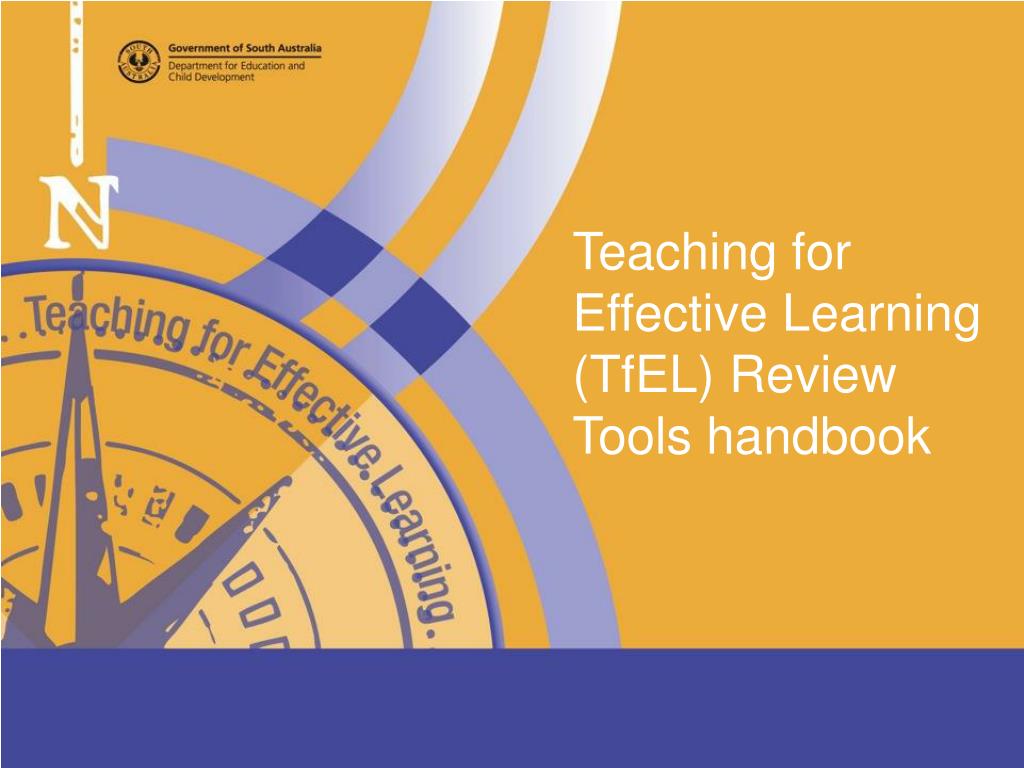 PPT - Teaching for Effective Learning ( TfEL ) Review Tools handbook ...