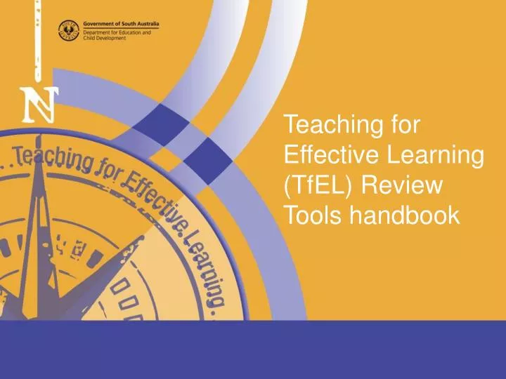 teaching for effective learning tfel review tools handbook
