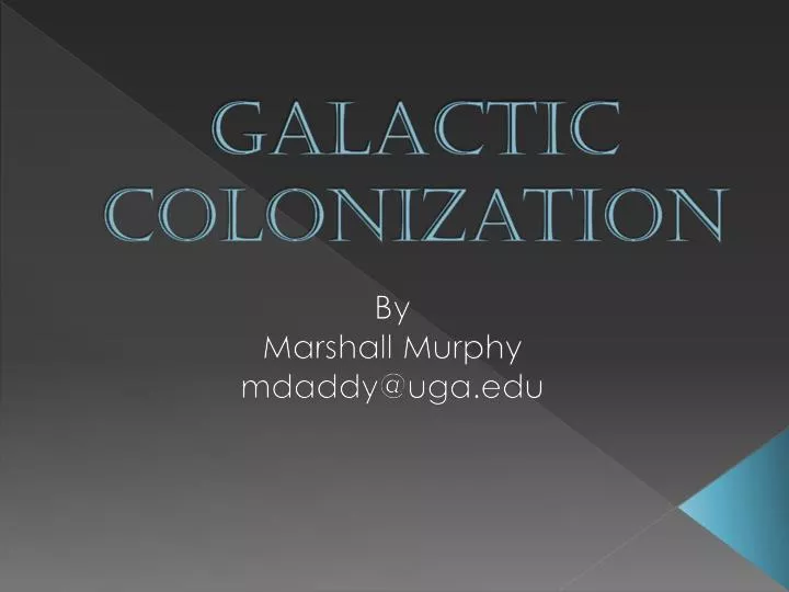 galactic colonization